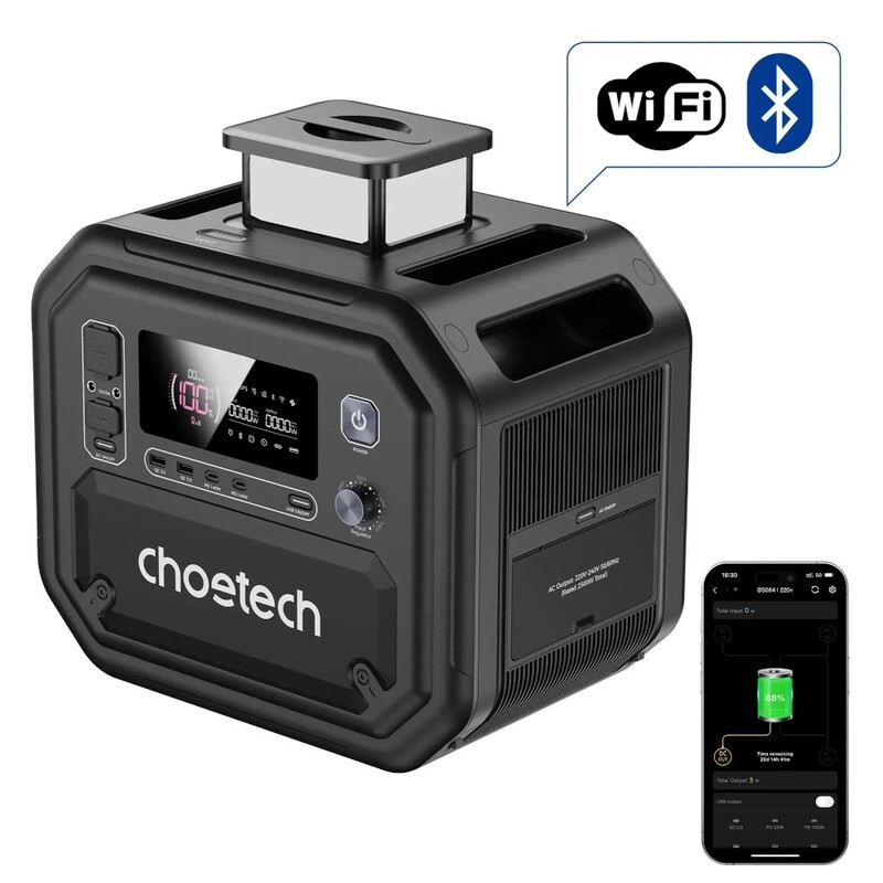 Зарядна станція Choetech BS064 2160Wh, 2500W