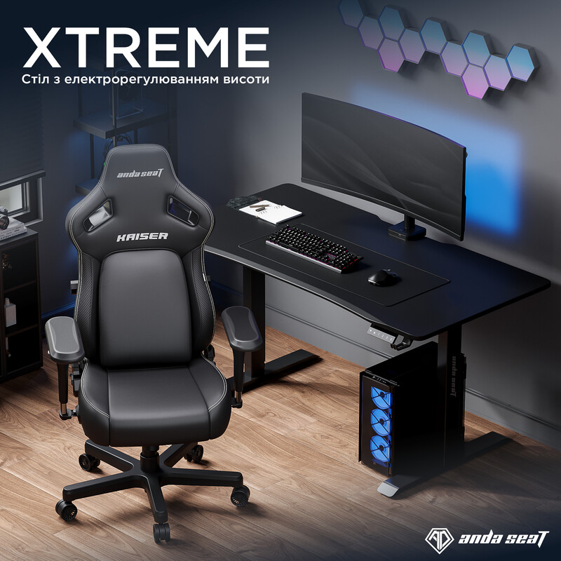 Компьютерный стол Anda Seat Xtreme 1800x800 Black (AD-D-DD2-1800-04-B)
