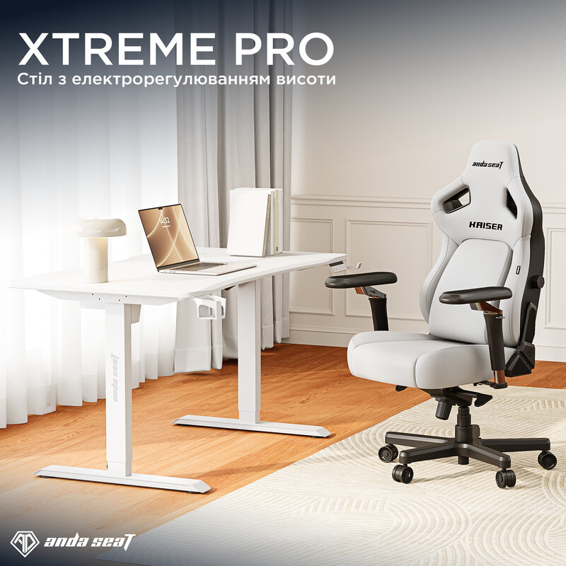 Компьютерный стол Anda Seat Xtreme Pro 1400x750 White (AD-D-DD1-1400-08-W)