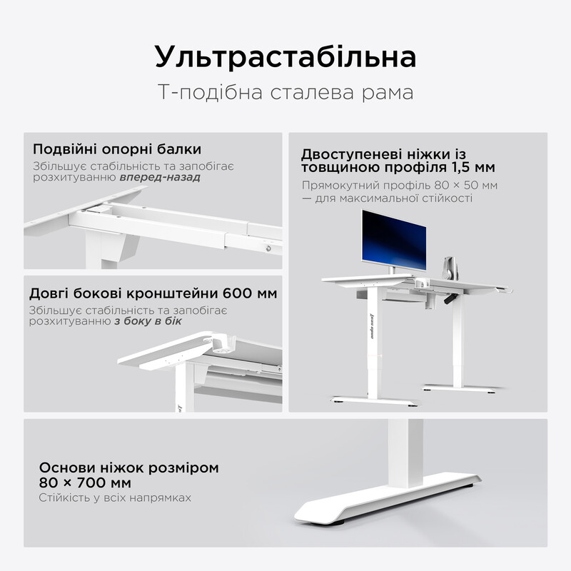 Компьютерный стол Anda Seat Xtreme Pro 1400x750 White (AD-D-DD1-1400-08-W)