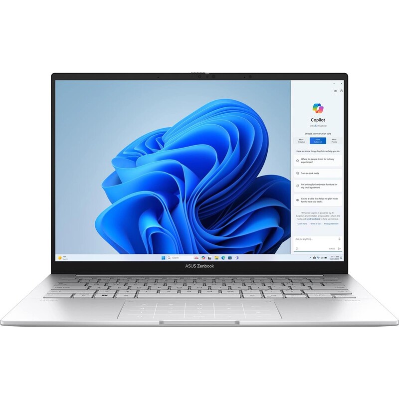 Ноутбук Asus Zenbook 14 OLED UX3405CA-ST1262 (90NB14W2-M01V90) Foggy Silver