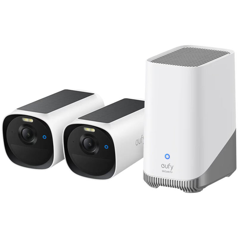 Комплект відеоспостереження Eufy E40 2-Cam Kit +HomeBase White (E8144322)