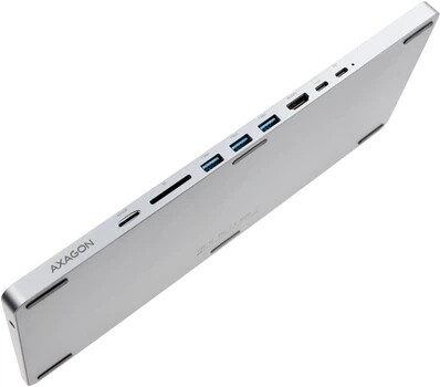 Клавіатура Axagon HMC-KB 9 in 1 Layout USB Silver/Black (HMC-KB-CRL)