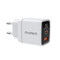 Фото - Мережевий зарядний пристрій Choetech (USB-C+USB-A) White (PD6052-EU-WH) | click.ua