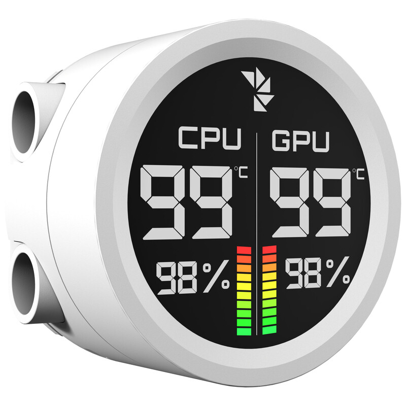 Система водяного охлаждения AeroCool Abyss L360R Digi White (ACLA-AD36117.21)