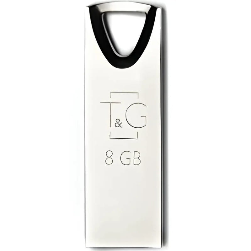 Флеш-накопичувач USB 8GB T&G 117 Metal Series Silver (TG117SL-8G)