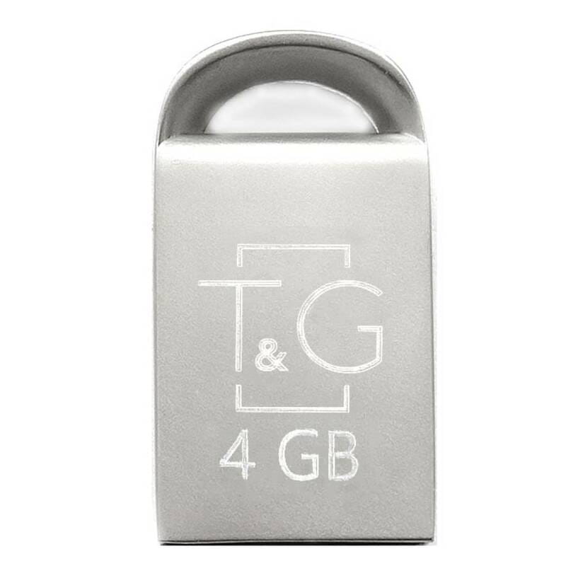 Флеш-накопичувач USB 4GB T&G 107 Metal Series Silver (TG107-4G)