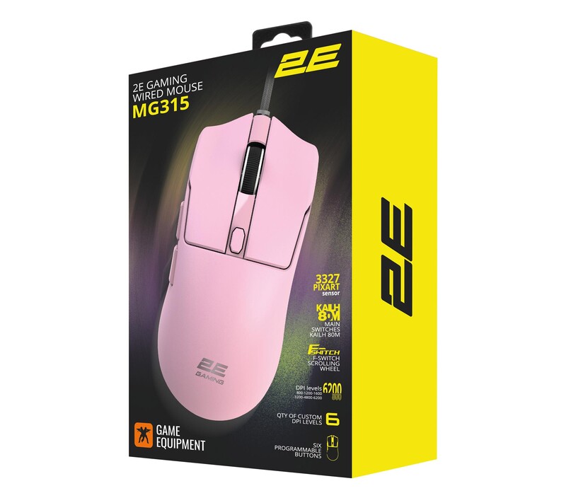 Миша 2E Gaming MG315 Pink (2E-MG315UPK)