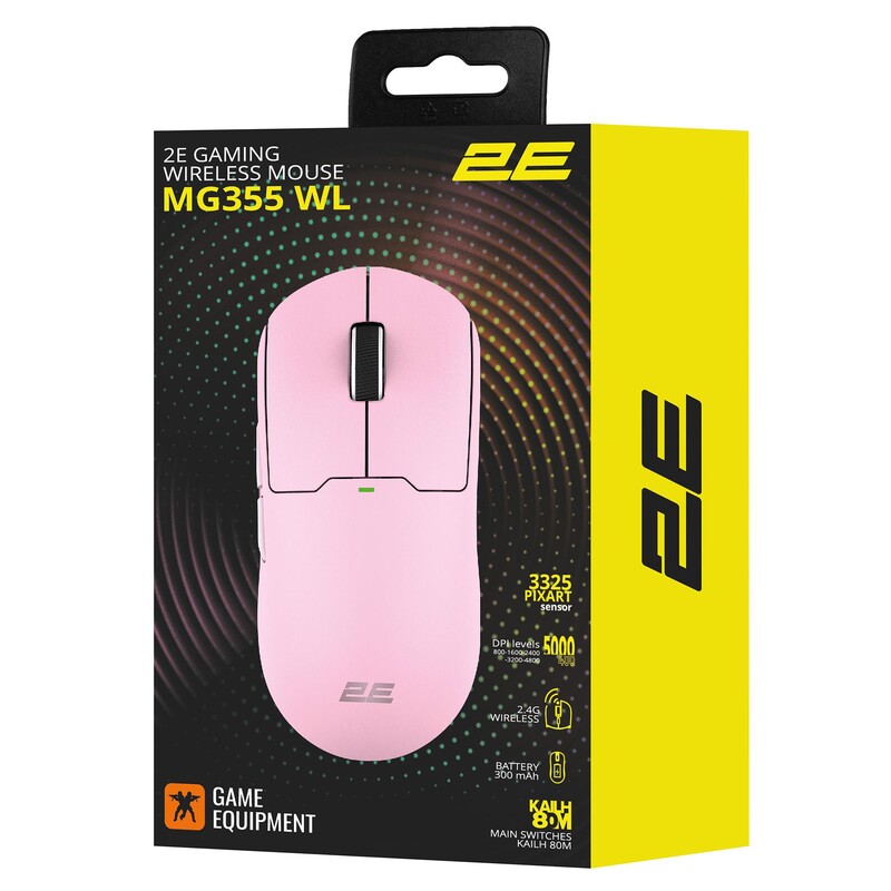 Миша бездротова 2E Gaming MG355 Pink (2E-MG355UPK-WL)