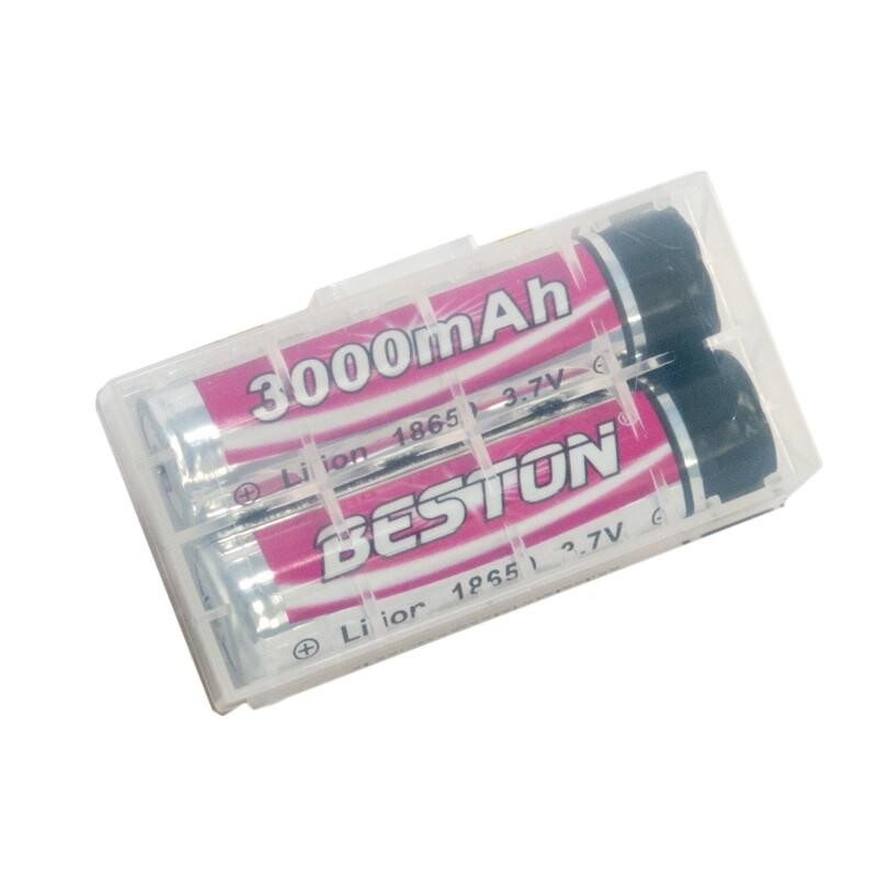 Акумулятор Beston 18650 Li-Ion 3000mAh футляр 2шт