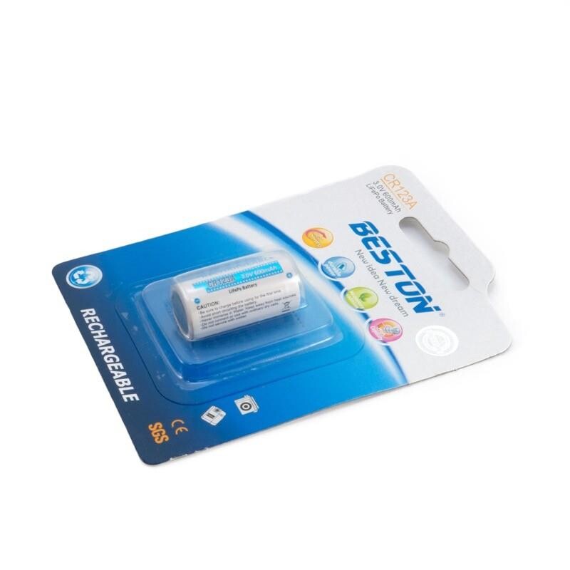 Акумулятор Beston Lithium CR123A/16340 600mAh BL 1шт