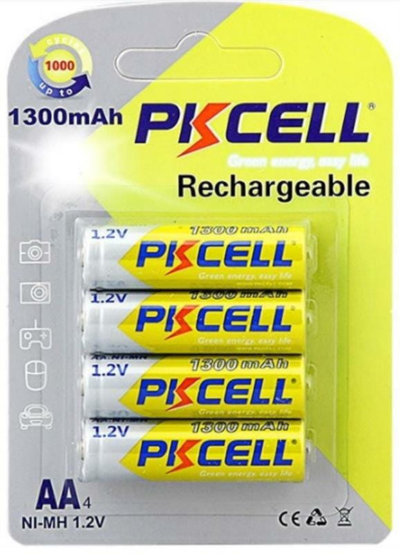 Акумулятор PKCELL Ni-MH AA/HR06 1300 mAh BL 4шт