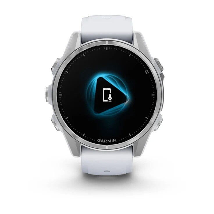 Смарт-годинник Garmin Fenix 8 43mm AMOLED Silver with Whitestone Silicone (010-02903-00)
