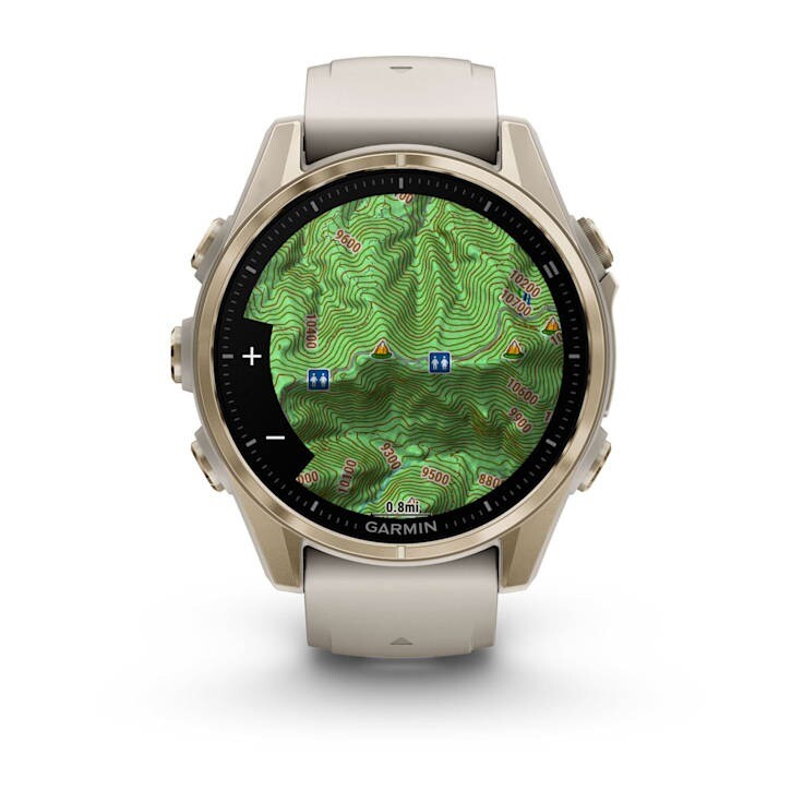 Смарт-часы Garmin Fenix 8 43mm AMOLED Sapphire Soft Gold with Fog Gray Silicone (010-02903-11)