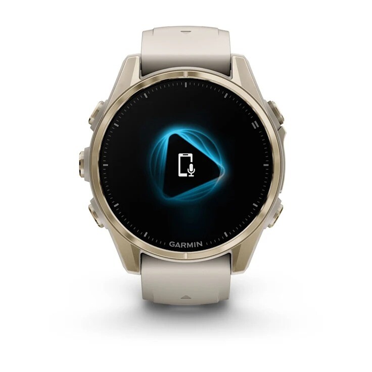 Смарт-часы Garmin Fenix 8 43mm AMOLED Sapphire Soft Gold with Fog Gray Silicone (010-02903-11)