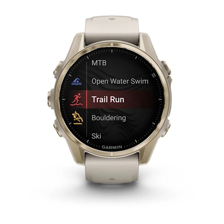 Смарт-часы Garmin Fenix 8 43mm AMOLED Sapphire Soft Gold with Fog Gray Silicone (010-02903-11)