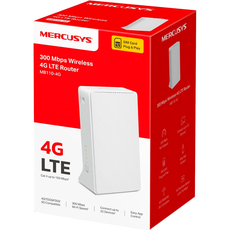 Беспроводной маршрутизатор Mercusys MB110-4G