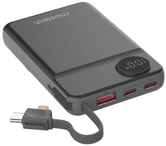 Універсальна мобільна батарея Choetech B695 10000mAh 20W Black (B695-BK)
