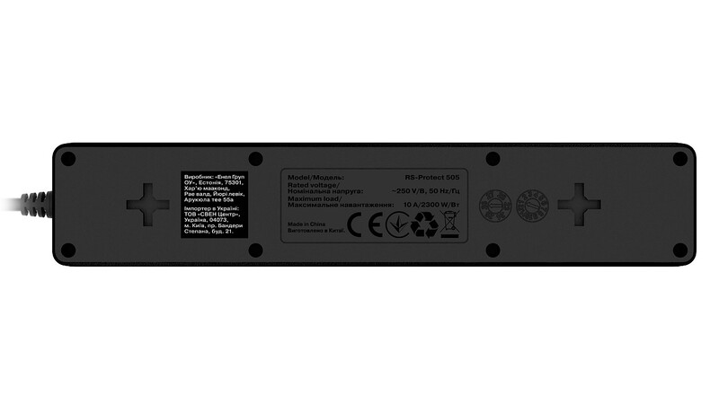 Фильтр питания REAL-EL RS-Protect 505 5 м Black (EL122300046)