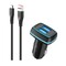 Фото - Автомобільний зарядний пристрій SkyDolphin SZ18V (2USB, 3.4A) Black (AZP-000101) + кабель microUSB_бн | click.ua