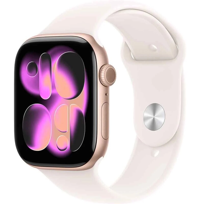Смарт-часы Apple Watch Series 11 GPS 42mm Rose Gold Aluminium Case with Light Blush Sport Band - M/L (MEU44RK/A)