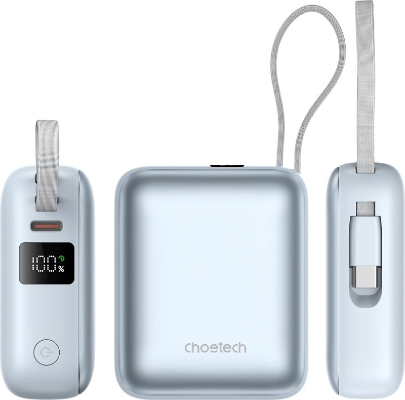 Універсальна мобільна батарея Choetech B832 10000mAh 35W Light Blue (B832-LBE)