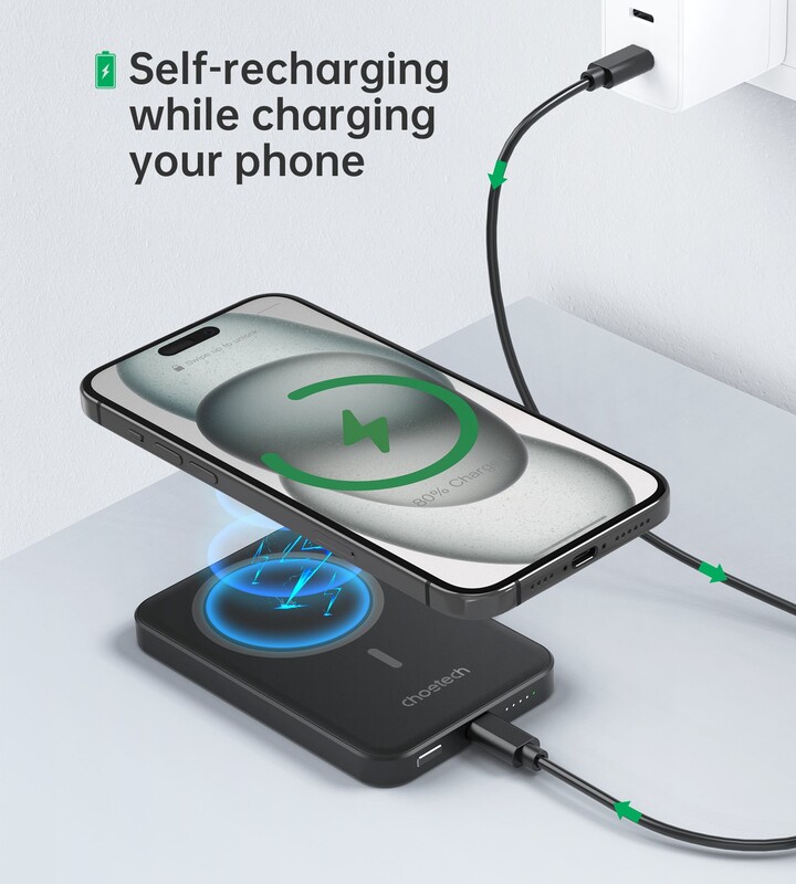 Універсальна мобільна батарея Choetech B709 5000 mAh 20W Black (B709-CCBK)