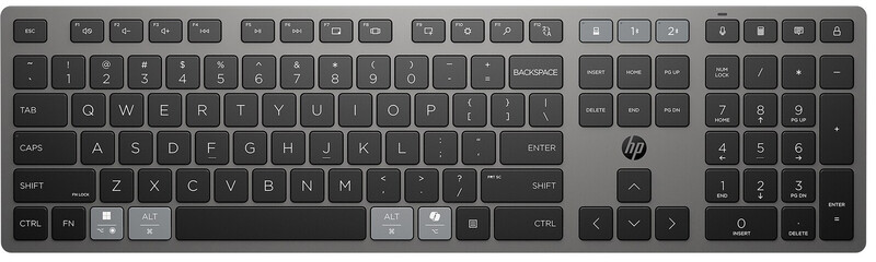 Комплект (клавиатура, мышь) беспроводной HP 720 Multi-Device Rechargeable Black (9T5A9AA)