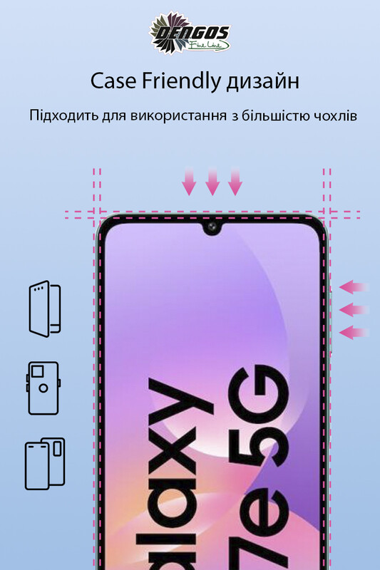 Захисне скло Dengos для Samsung Galaxy M17/M17e Black Full Glue (TGFG-441)