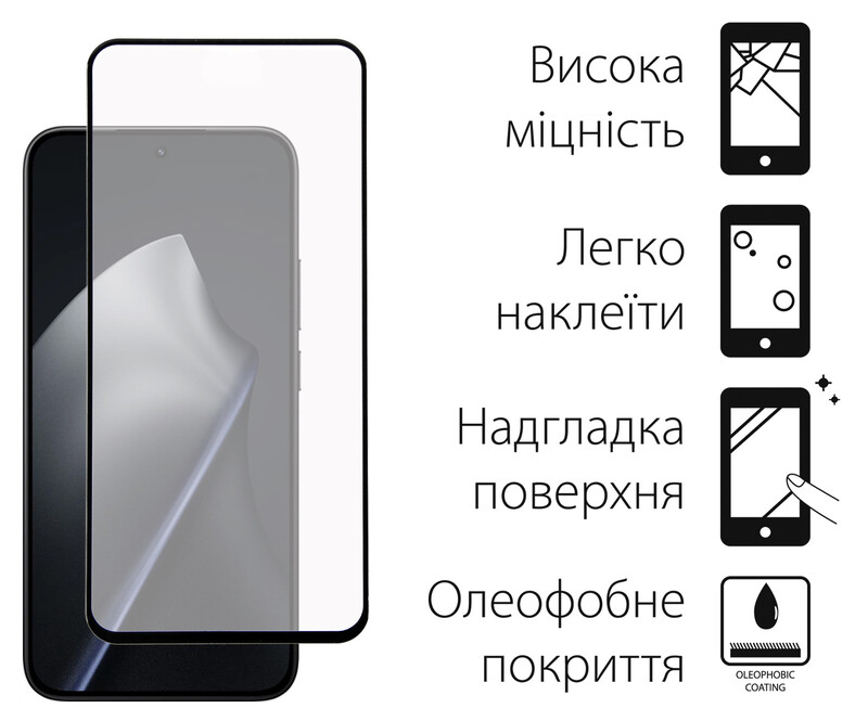 Захисне скло Dengos для Xiaomi 15T/15T Pro 5G Black Full Glue (DG-TG2P-98) 2 шт.