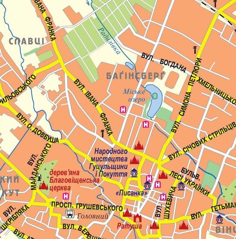 Карта автотуриста Захід України м-б 1:500 000