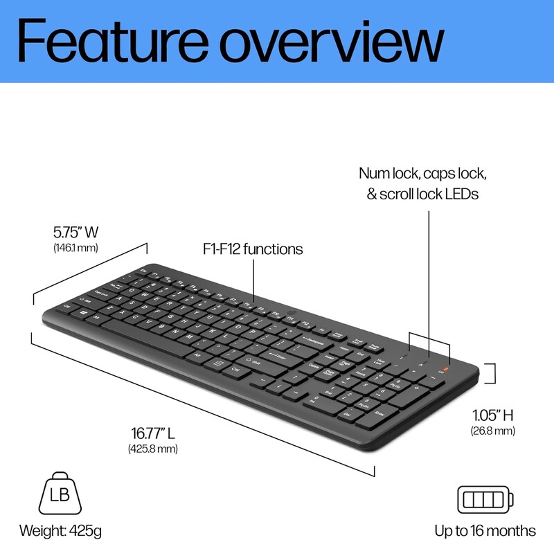 Клавиатура НР 220 Black (805T2AA)