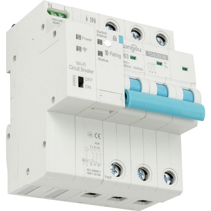 Розумний 3-полюсний перемикач Tuya Wi-Fi HS082000