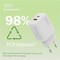 Фото - Мережевий зарядний пристрій Digitus (1USB-C, 3A, 1USB-A, 3A) 20W White (DA-10300) | click.ua