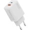 Фото - Мережевий зарядний пристрій Digitus (1USB-C, 3A, 1USB-A, 3A) 20W White (DA-10300) | click.ua