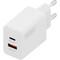 Фото - Мережевий зарядний пристрій Digitus (1USB-C, 3A, 1USB-A, 3A) 20W White (DA-10300) | click.ua