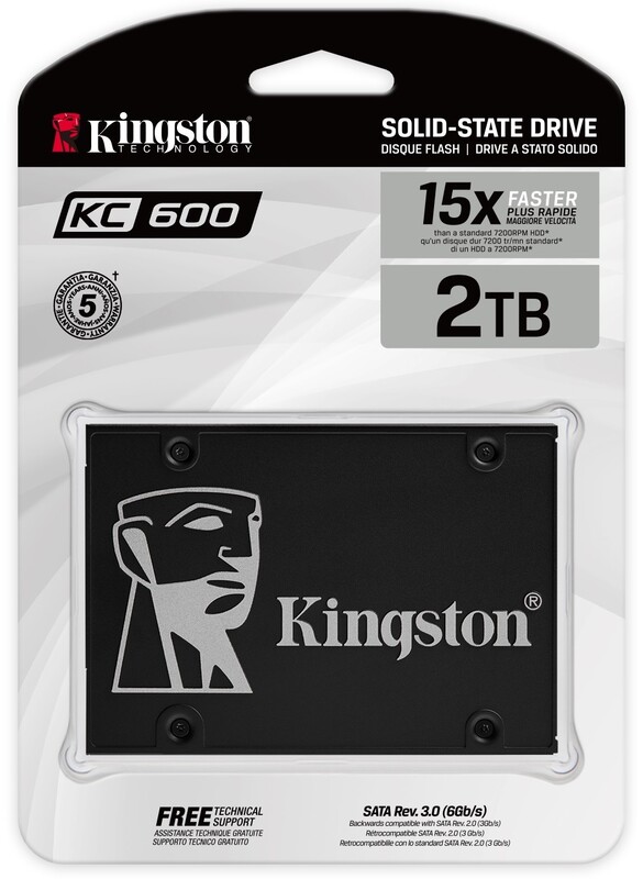 Накопитель SSD 2TB Kingston KC600 2.5" SATAIII 3D TLC (SKC600/2048G)