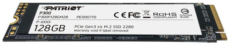 Накопитель SSD  128GB Patriot P300 M.2 2280 PCIe 3.0 x4 NVMe TLC (P300P128GM28)