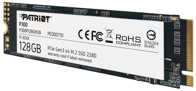 Накопитель SSD  128GB Patriot P300 M.2 2280 PCIe 3.0 x4 NVMe TLC (P300P128GM28)