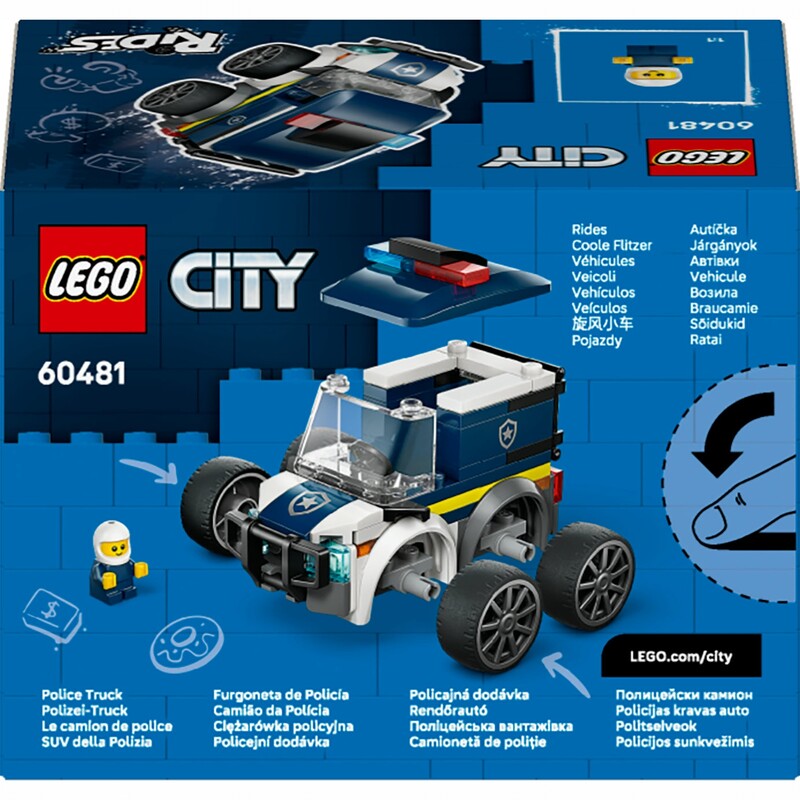 Конструктор LEGO City Автомобили — Полицейский грузовик (60481)