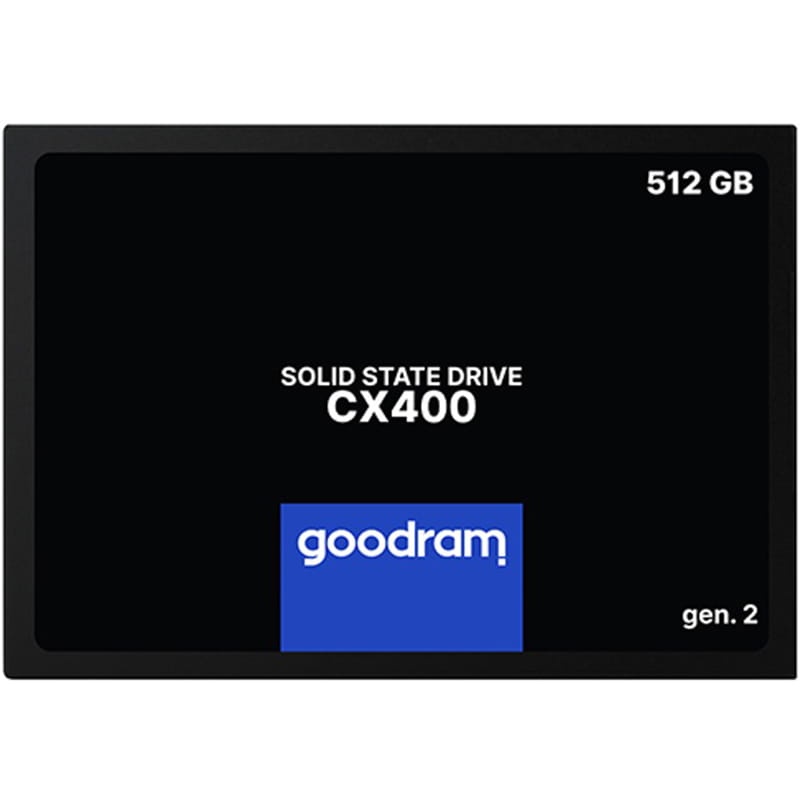 Накопитель SSD  512GB Goodram CX400 Gen.2 2.5" SATAIII 3D TLC (SSDPR-CX400-512-G2)