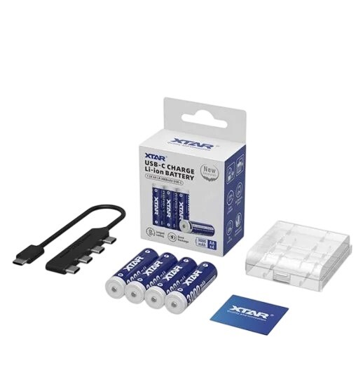 Акумулятор XTAR AA/HR06 Li-ion USB-C 3000 mAh 4 шт.