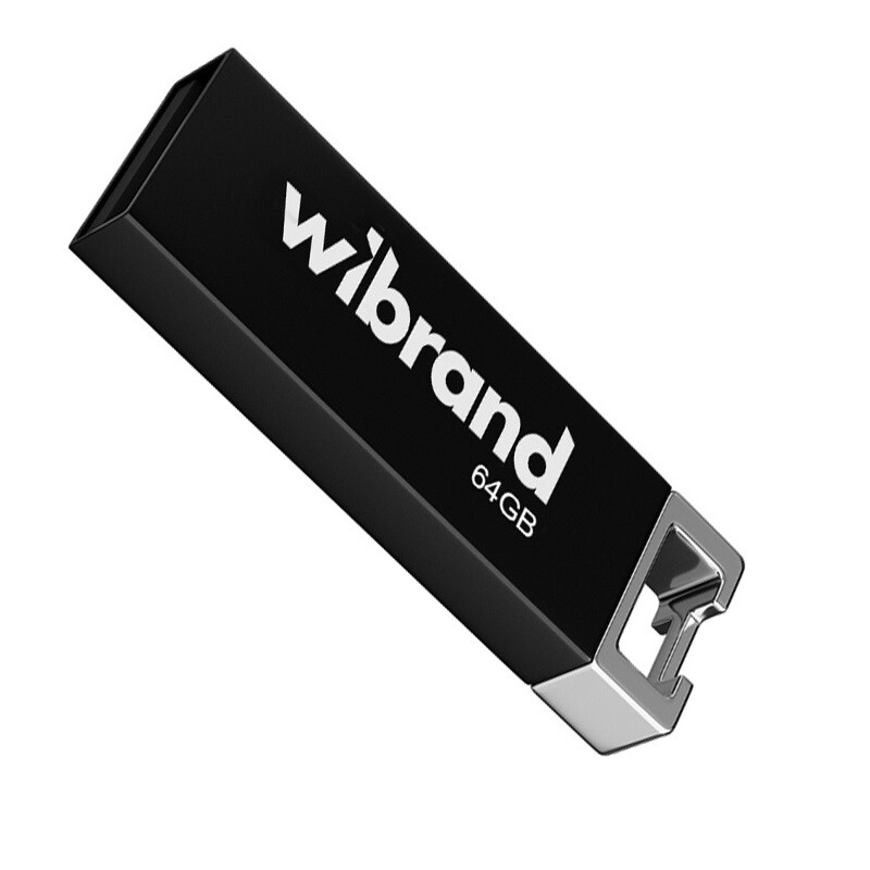 Флеш-накопичувач USB 64GB Wibrand Chameleon Black (WI2.0/CH64U6B)