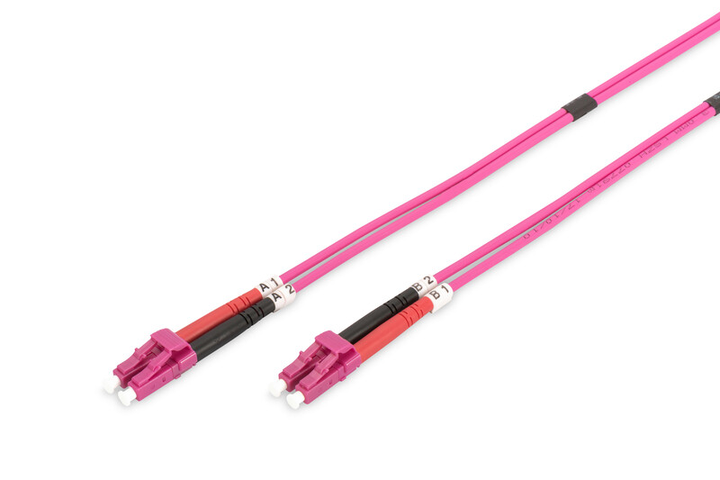 Оптичний патч-корд Digitus LC/UPC-LC/UPC, 50/125, MM, OM4, duplex, 1 м (DK-2533-01-4)