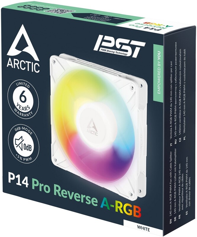 Вентилятор Arctic P14 Pro Reverse A-RGB White (ACFAN00324A)