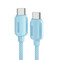 Фото - Кабель Essager Breeze USB Type-C - USB Type-C (M/M), 100W, 2 м Blue (EXCTT1-WLA03-P) | click.ua
