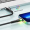 Фото - Кабель Essager Colorful LED USB - Lightning (M/M), 1 м Black (EXCL-XCD01) | click.ua