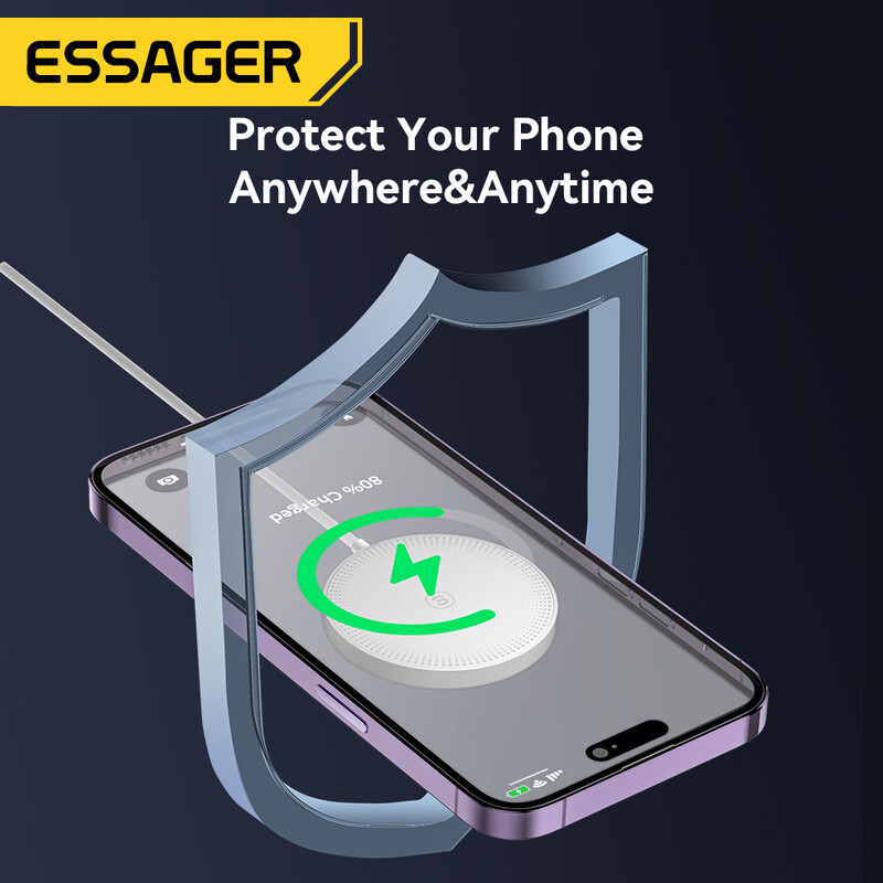 Беспроводное зарядное устройство Essager Wind 2in1 Wireless Charger 15W White (EWXCX-CF02-Z)