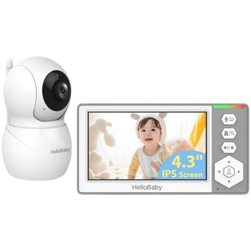 Відеоняня HelloBaby 4.3" White (HS083779)
