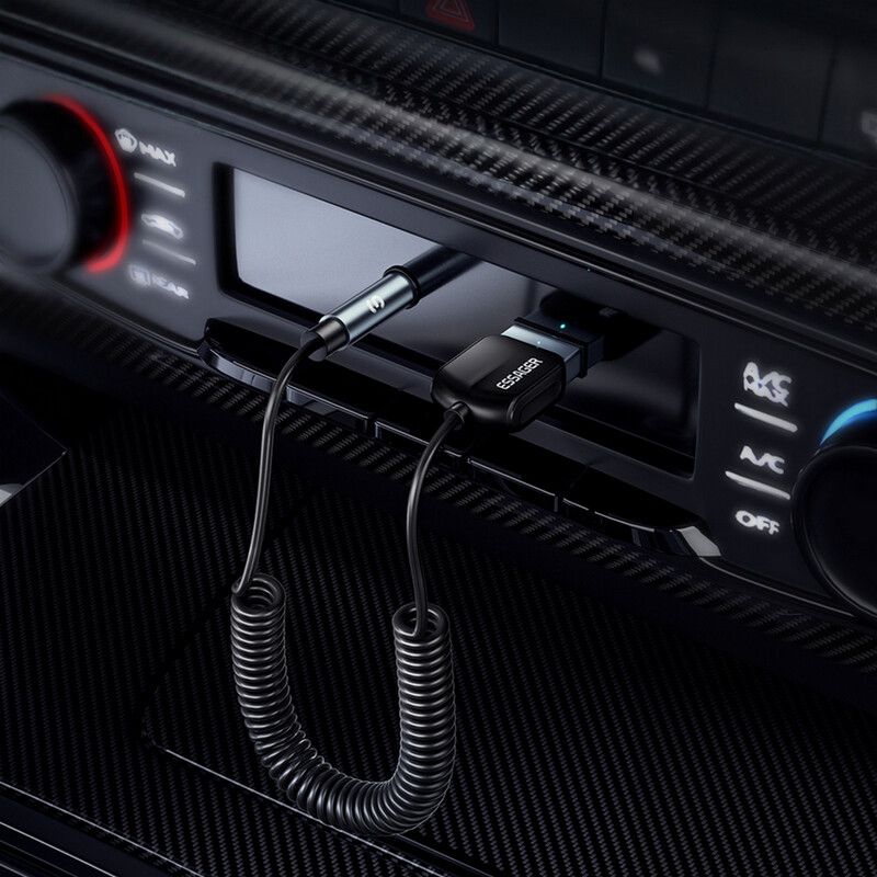 Bluetooth-трансмиттер Essager Lingfeng USB to 3.5mm Bluetooth 5.0 Grey (EBT-LF01-P)